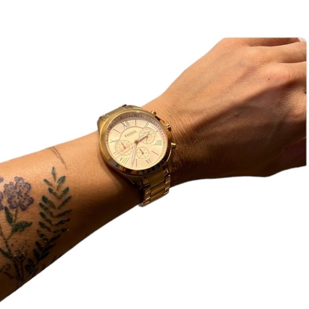fossil watch Rose gold Modern Courier Midsize Chronograph Rose Gold-Tone